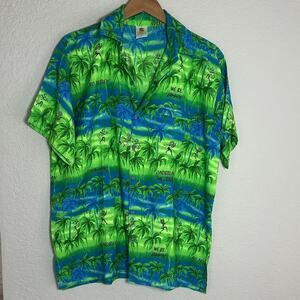 NEW Rima Vibrant Hawaiian Shirt Caribbean Jamaica Cruise Reggae Vacation Large
